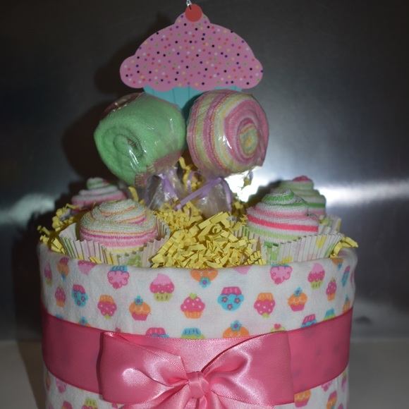 Cupcake Diaper Cake - Picture 3 of 3